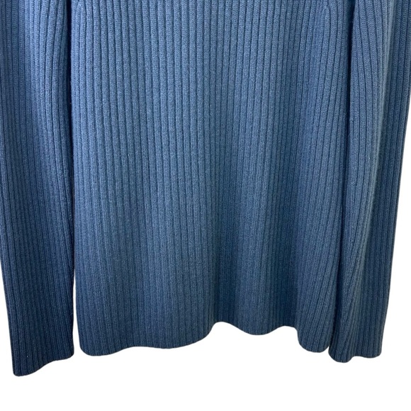 Vince - Women’s Wool, Cashmere Blend Knit Sweater in ‘Tide Pool’ - Blue, Medium - Picture 11 of 14